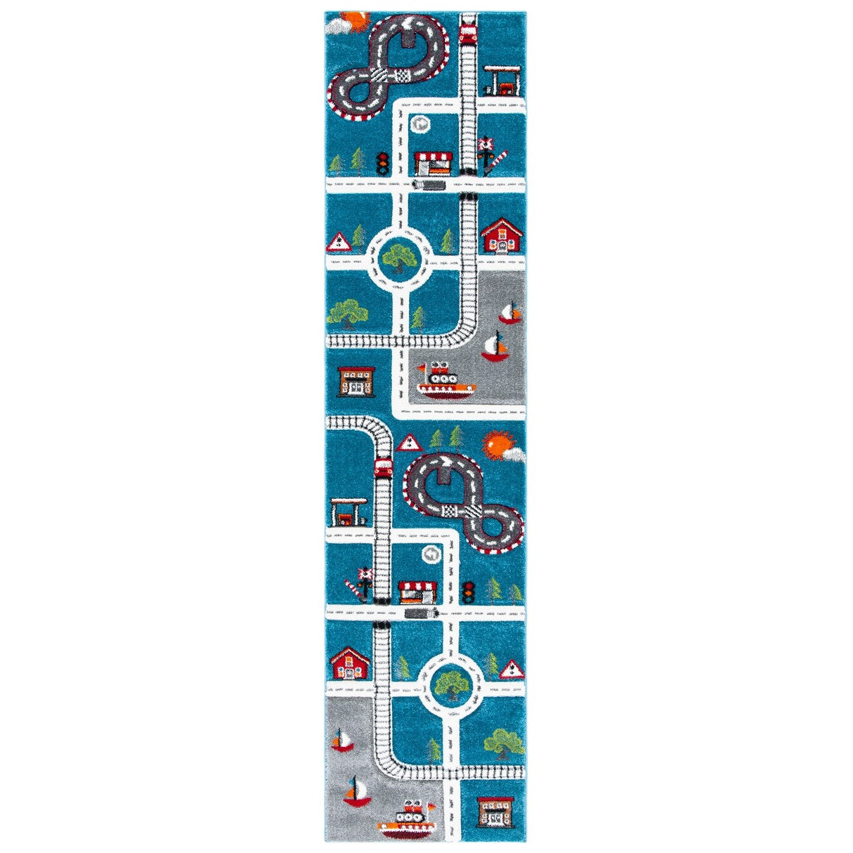 SAFAVIEH Carousel Kids Riemy Neighborhood Road Rug