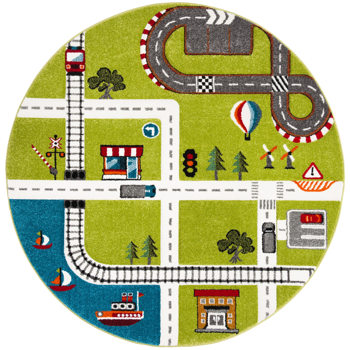 SAFAVIEH Carousel Kids Riemy Neighborhood Road Rug