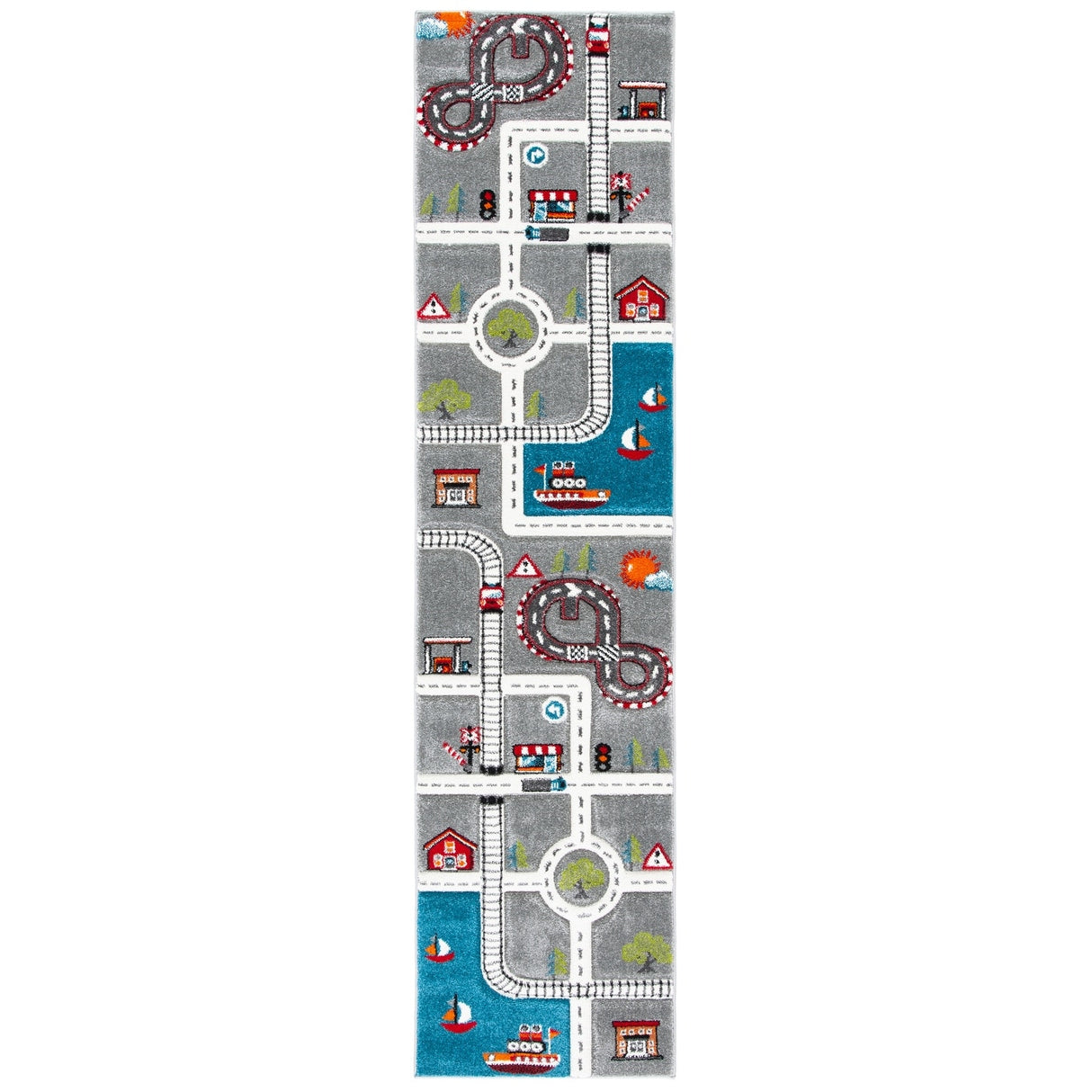 SAFAVIEH Carousel Kids Riemy Neighborhood Road Rug