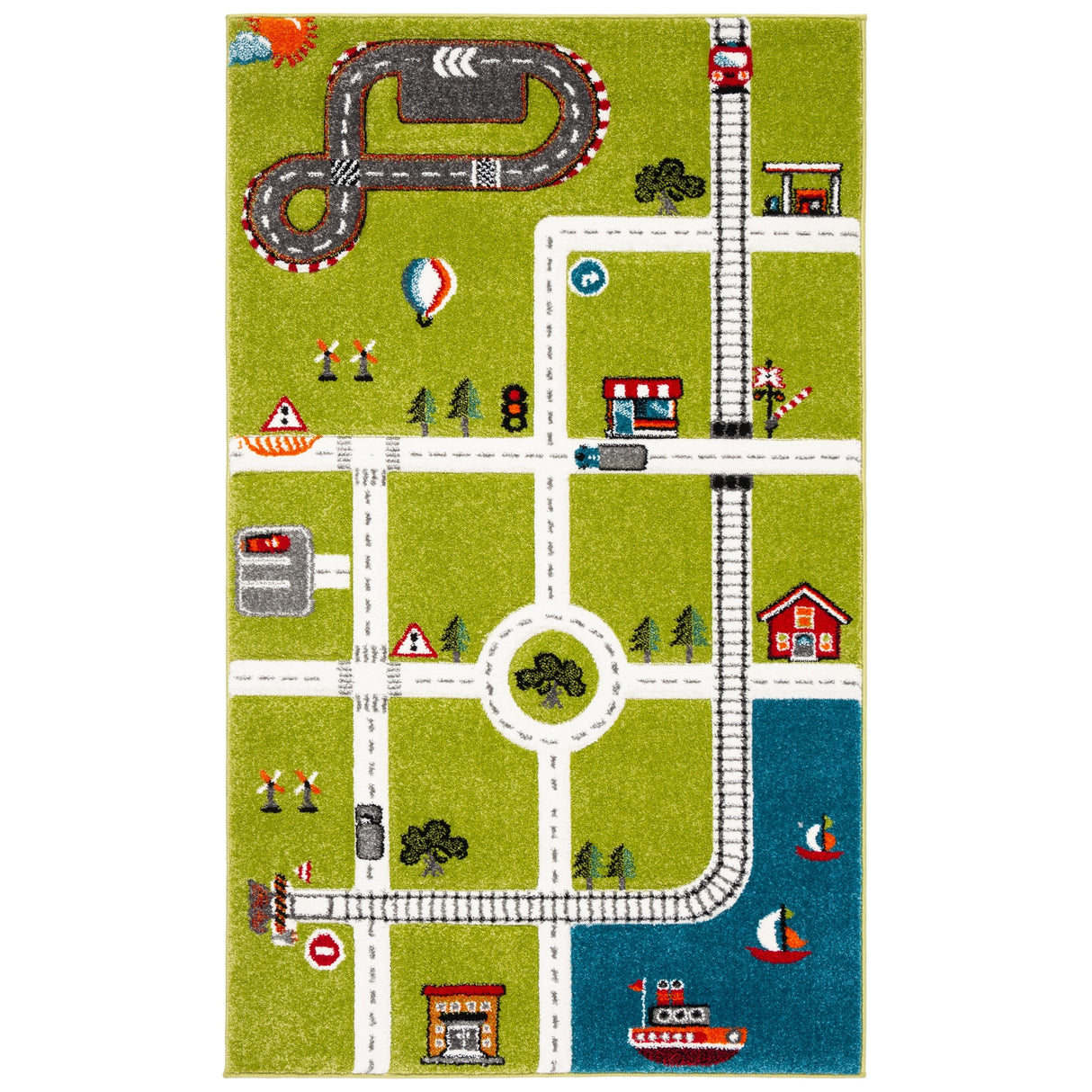 SAFAVIEH Carousel Kids Riemy Neighborhood Road Rug