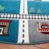 SAFAVIEH Carousel Kids Riemy Neighborhood Road Rug