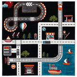 SAFAVIEH Carousel Kids Riemy Neighborhood Road Rug