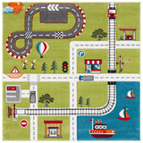 SAFAVIEH Carousel Kids Riemy Neighborhood Road Rug