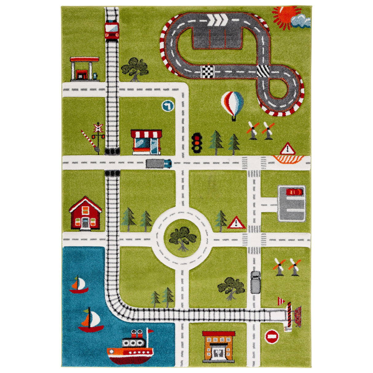 SAFAVIEH Carousel Kids Riemy Neighborhood Road Rug