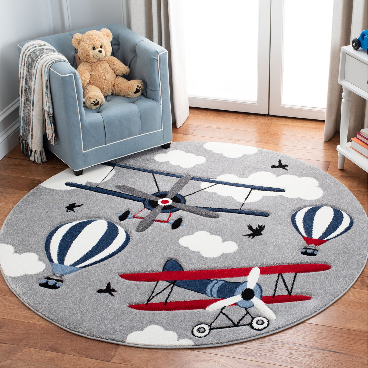 SAFAVIEH Carousel Kids Rudolfina Airplane Rug