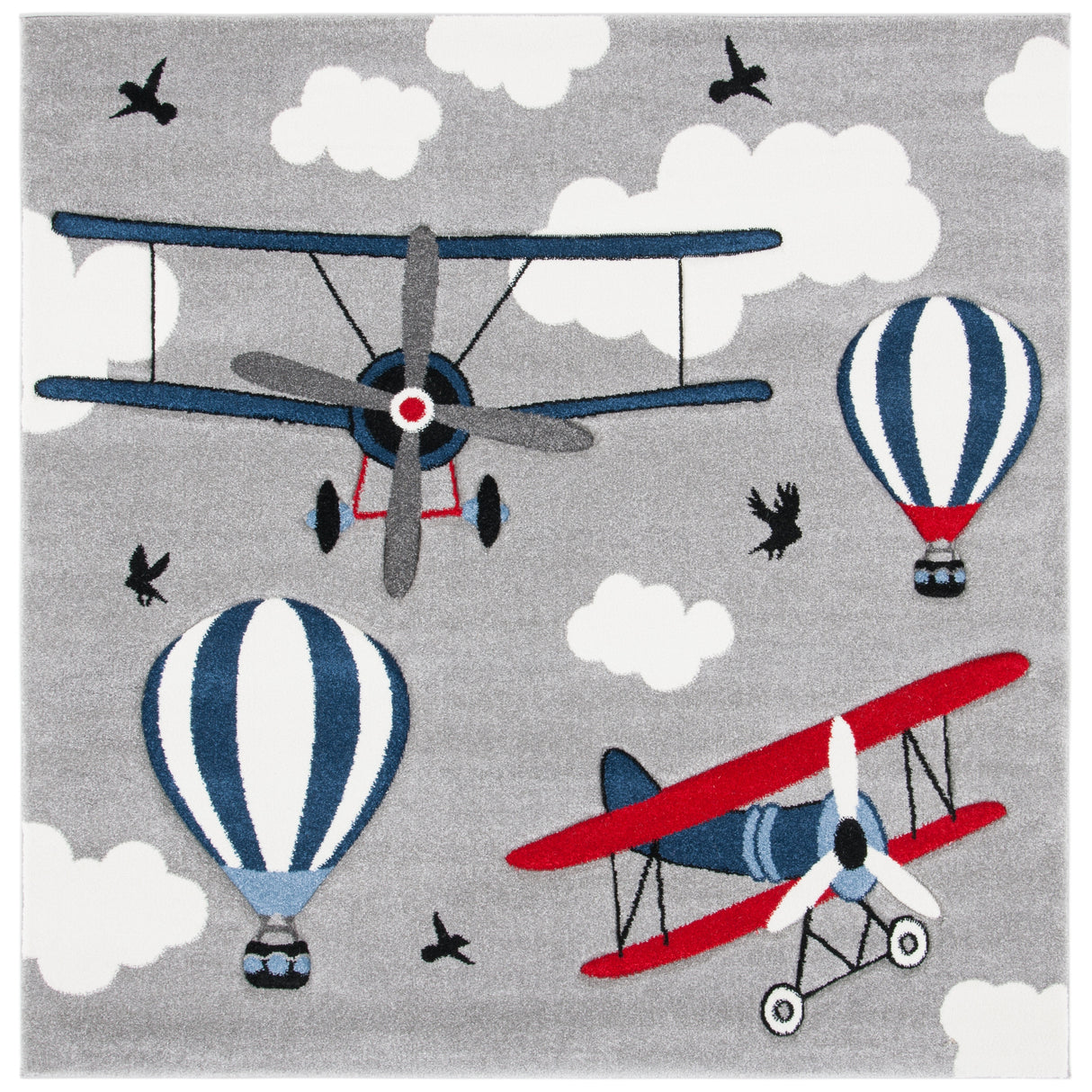 SAFAVIEH Carousel Kids Rudolfina Airplane Rug