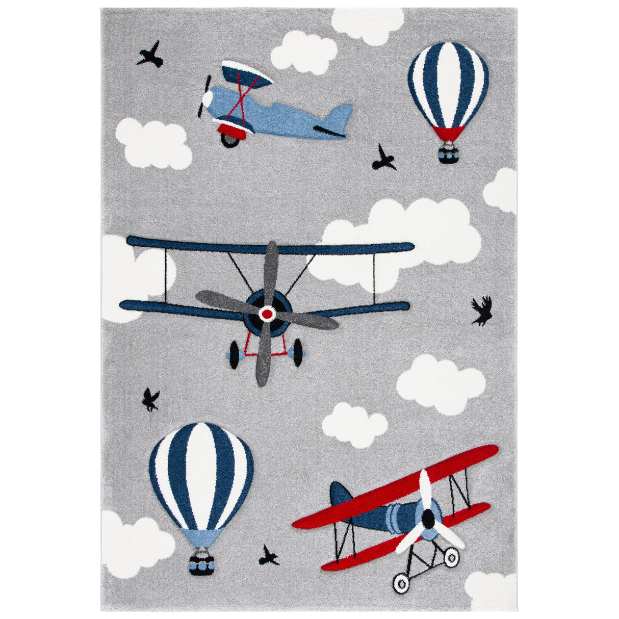 SAFAVIEH Carousel Kids Rudolfina Airplane Rug