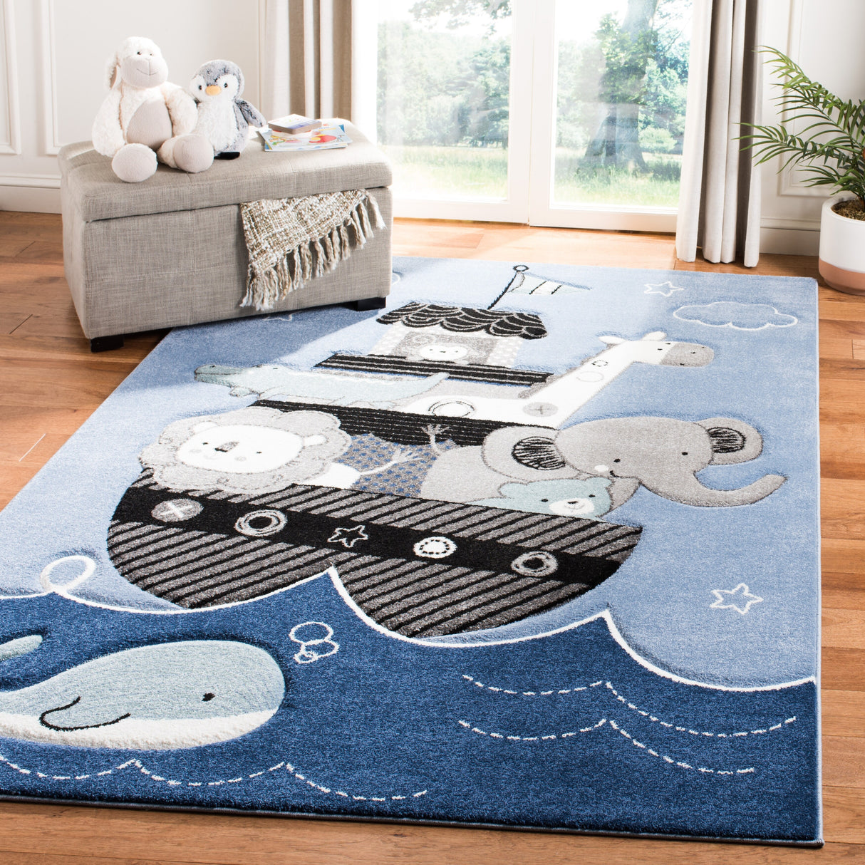 SAFAVIEH Carousel Kids Simin Animal Rug