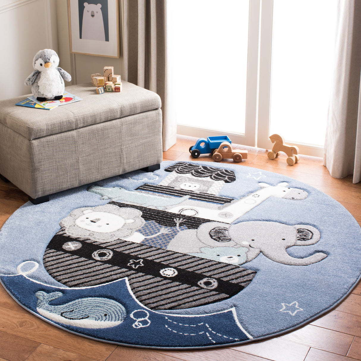 SAFAVIEH Carousel Kids Simin Animal Rug