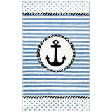 SAFAVIEH Carousel Kids Sybill Nautical Anchor Rug