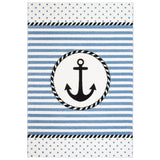 SAFAVIEH Carousel Kids Sybill Nautical Anchor Rug