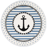 SAFAVIEH Carousel Kids Sybill Nautical Anchor Rug