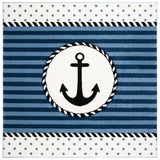 SAFAVIEH Carousel Kids Sybill Nautical Anchor Rug