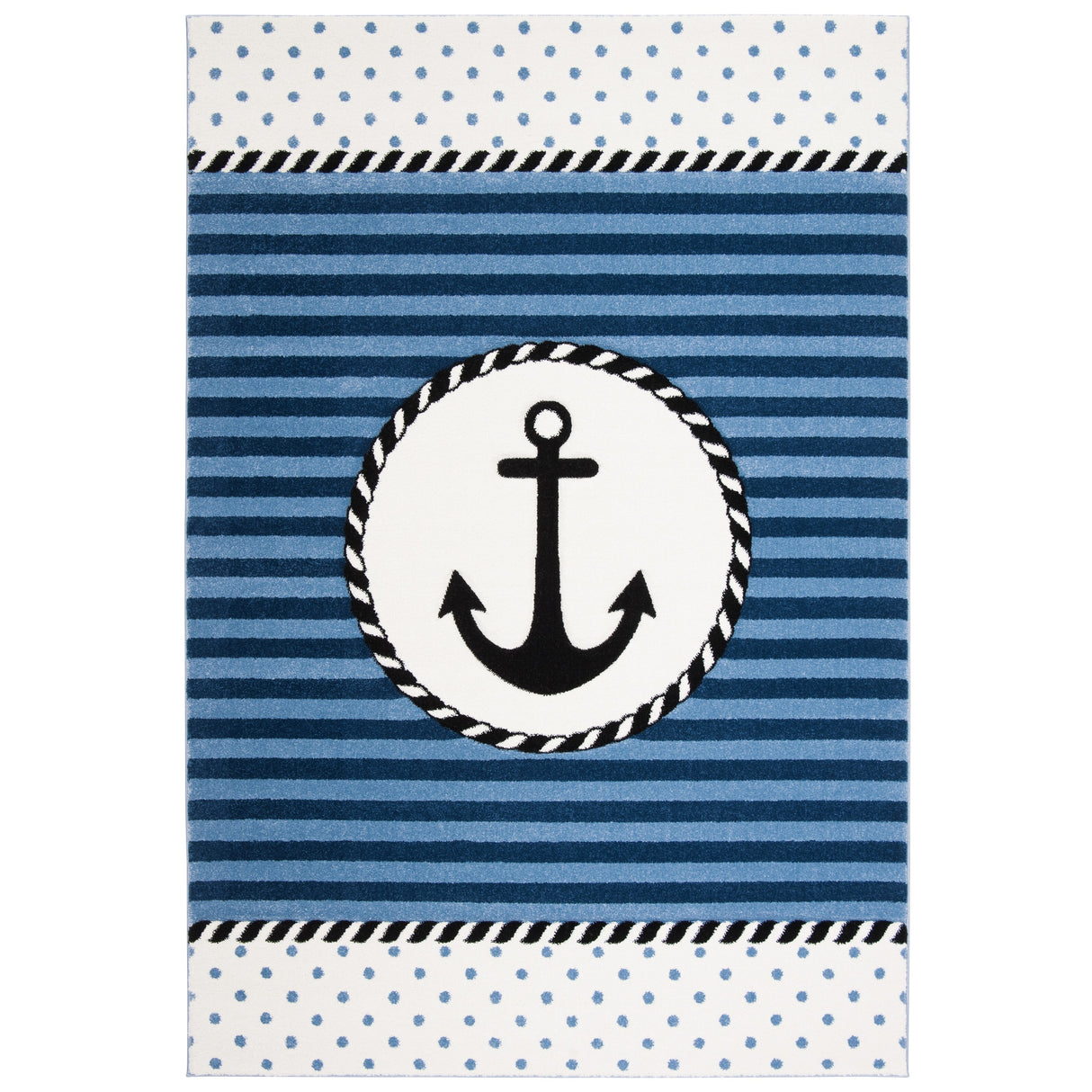 SAFAVIEH Carousel Kids Sybill Nautical Anchor Rug