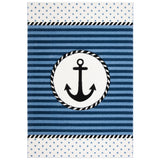 SAFAVIEH Carousel Kids Sybill Nautical Anchor Rug