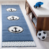 SAFAVIEH Carousel Kids Sybill Nautical Anchor Rug