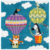 SAFAVIEH Carousel Kids Tjadke Hot Air Balloon Rug