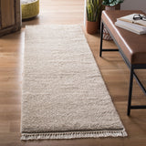 SAFAVIEH Casablanca Shag Hibah Beige Wool Rug