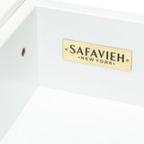 SAFAVIEH Cathern White 2-Drawer Console Table - 42" W x 14" L x 31" H - 42Wx14Dx31H