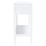 SAFAVIEH Cathern White 2-Drawer Console Table - 42" W x 14" L x 31" H - 42Wx14Dx31H