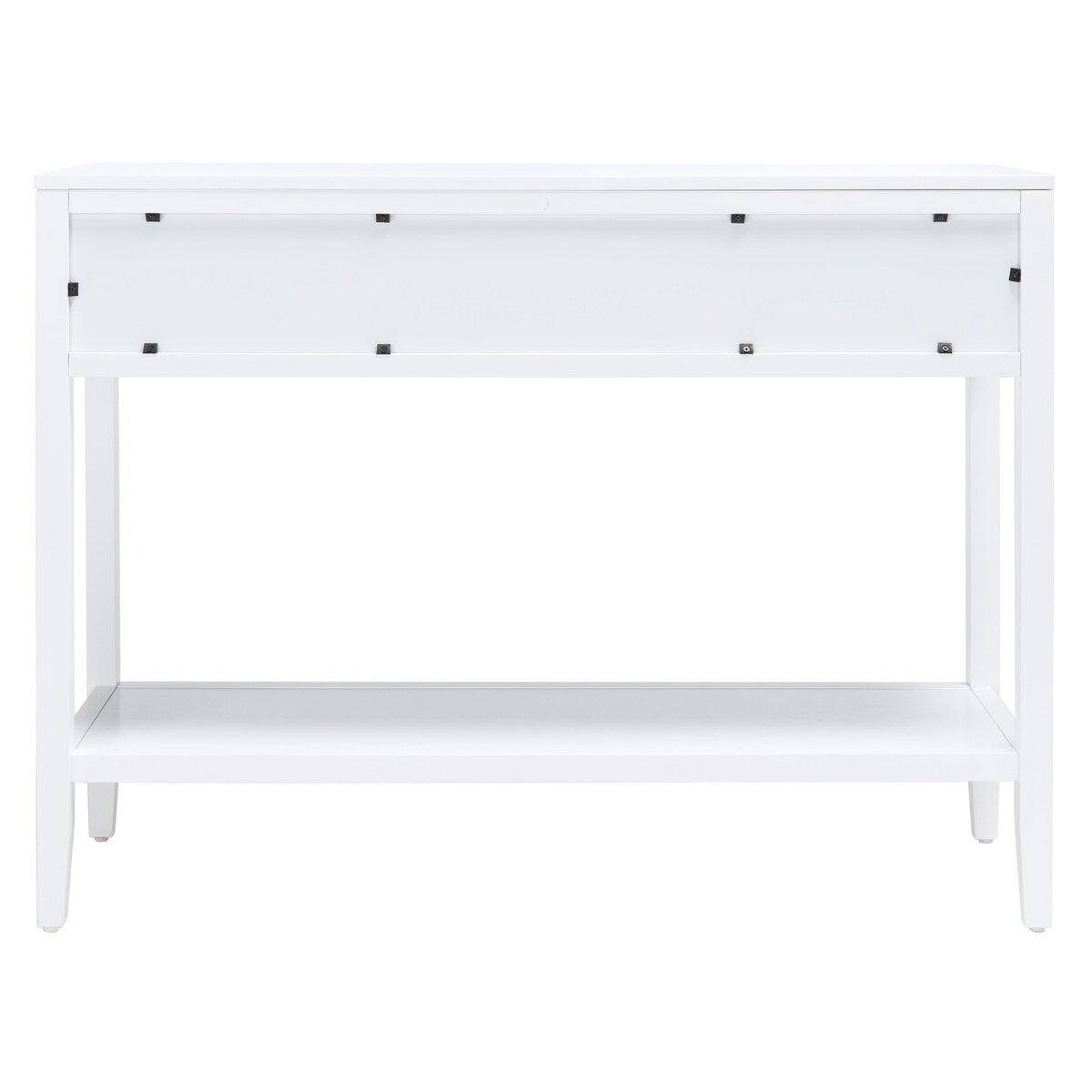 SAFAVIEH Cathern White 2-Drawer Console Table - 42" W x 14" L x 31" H - 42Wx14Dx31H