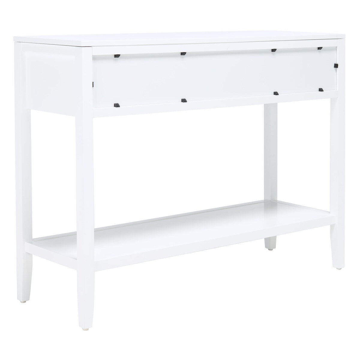 SAFAVIEH Cathern White 2-Drawer Console Table - 42" W x 14" L x 31" H - 42Wx14Dx31H