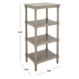 SAFAVIEH Ceil 4-Shelf Bookcase - 20 In. W x 15 In. D x 42 In. H - 20Wx15Dx42H