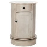 SAFAVIEH Celestia Grey Swivel Storage Accent Table - 18Wx18Dx26H