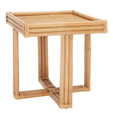 SAFAVIEH Celestine Tropical Boho Coastal Rattan Square Accent Table - 20 In. W x 20 In. D x 20 In. H - 20Wx20Dx20H