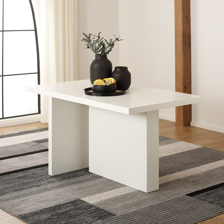 SAFAVIEH Ceola Modern Farmhouse Rectangular Dining Table - 54" W x 32 D x 30 H - 54Wx31Dx30H