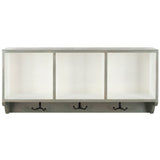 SAFAVIEH Chandita Ash Grey/ White Wall Shelf - 33.5" x 9.1" x 15" - 34Wx9Dx15H