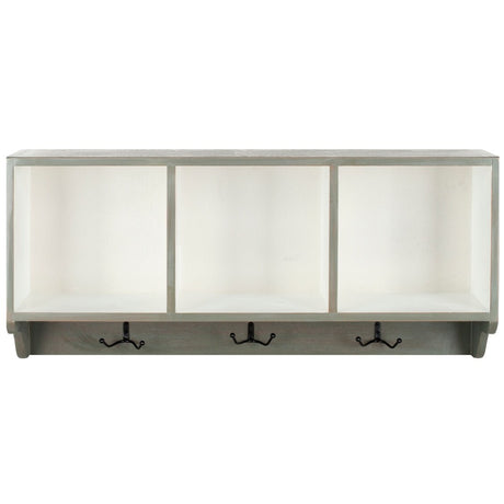 SAFAVIEH Chandita Ash Grey/ White Wall Shelf - 33.5" x 9.1" x 15" - 34Wx9Dx15H