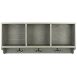 SAFAVIEH Chandita Ash Grey Wall Shelf - 33.5" x 9.1" x 15" - 34Wx9Dx15H