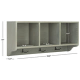 SAFAVIEH Chandita Ash Grey Wall Shelf - 33.5" x 9.1" x 15" - 34Wx9Dx15H