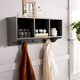 SAFAVIEH Chandita Ash Grey Wall Shelf - 33.5" x 9.1" x 15" - 34Wx9Dx15H