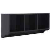 SAFAVIEH Chandita Black Cubby Wall Shelf - 33.5" x 9.1" x 15" - 34Wx9Dx15H