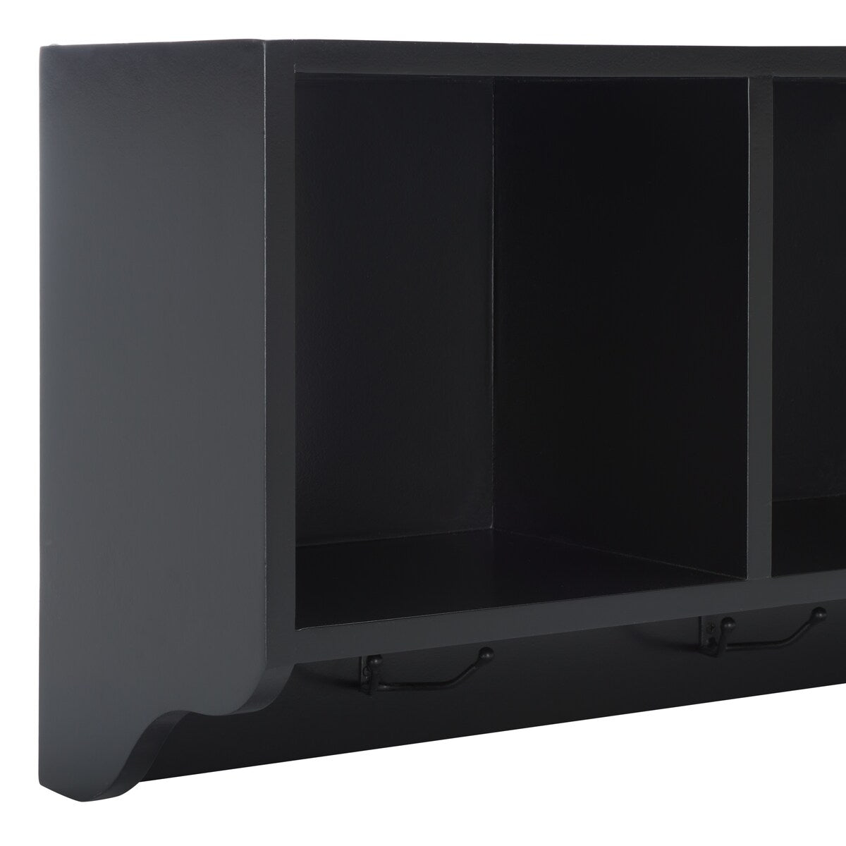 SAFAVIEH Chandita Black Cubby Wall Shelf - 33.5" x 9.1" x 15" - 34Wx9Dx15H