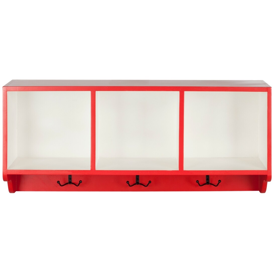 SAFAVIEH Chandita Red/ White Wall Shelf - 33.5" x 9.1" x 15" - 34Wx9Dx15H