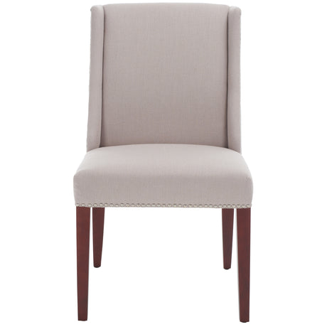 SAFAVIEH Chante Beige Linen Dining Chair (Set of 2) - 22" W x 26" D x 39" H - 22Wx26Dx39H