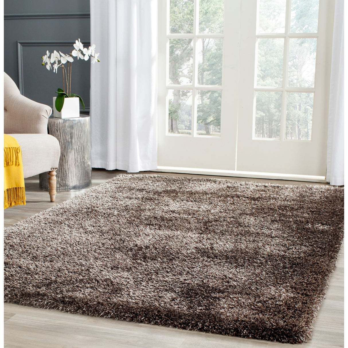 SAFAVIEH Charlotte Shag Truc Solid 2-inch Thick Rug