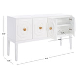 SAFAVIEH Chelsie 3 Door 2-Shelf Sideboard - 54" W x 14" D x 30" H - 54Wx14Dx30H