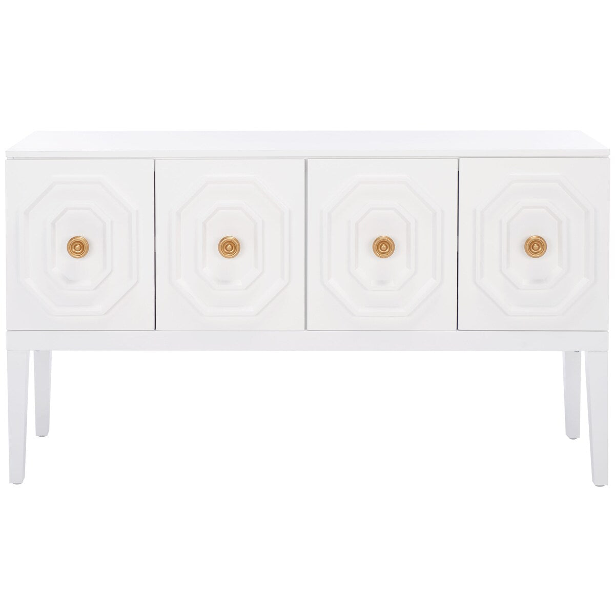 SAFAVIEH Chelsie 3 Door 2-Shelf Sideboard - 54" W x 14" D x 30" H - 54Wx14Dx30H