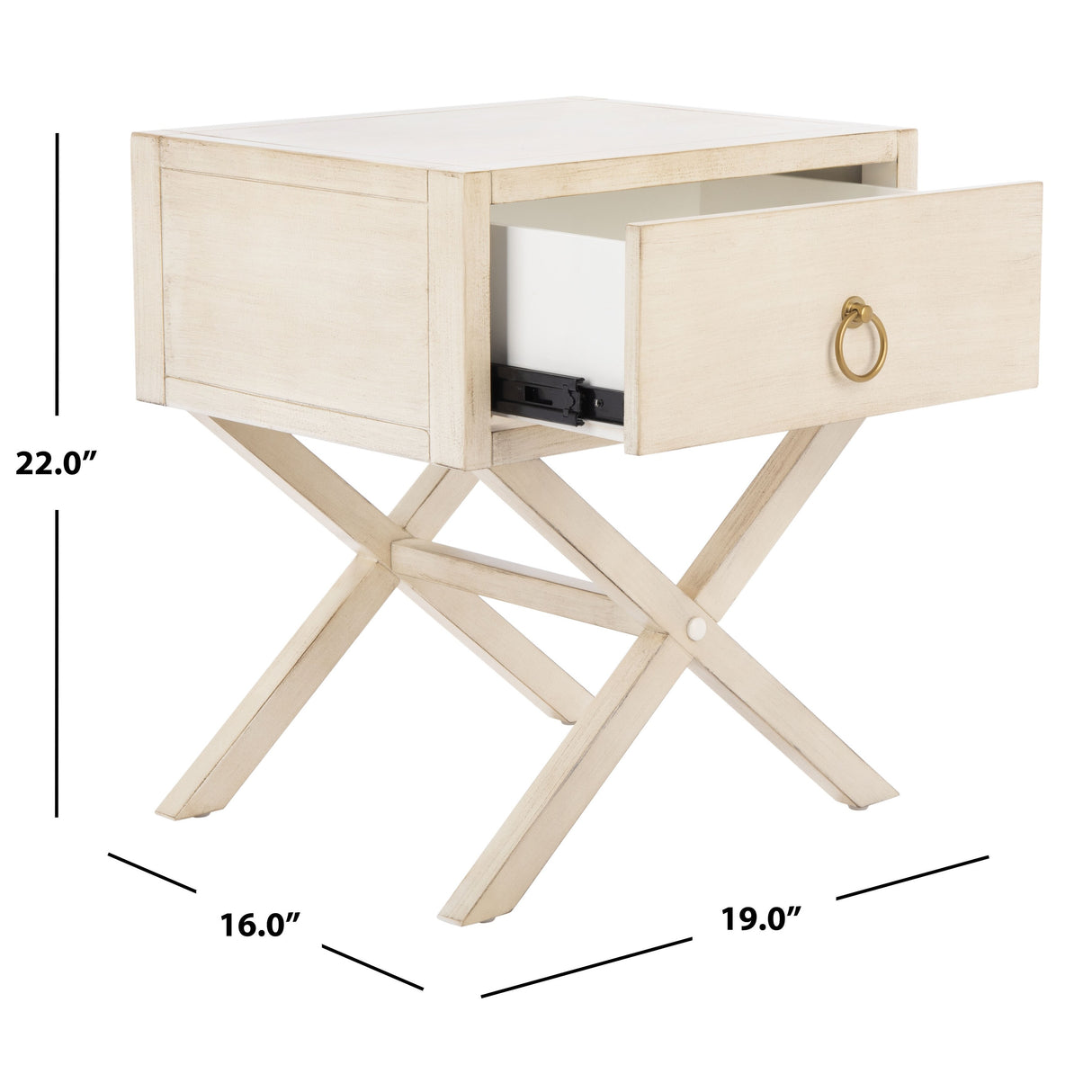 SAFAVIEH Ciarra 1-Drawer Accent Table Nightstand