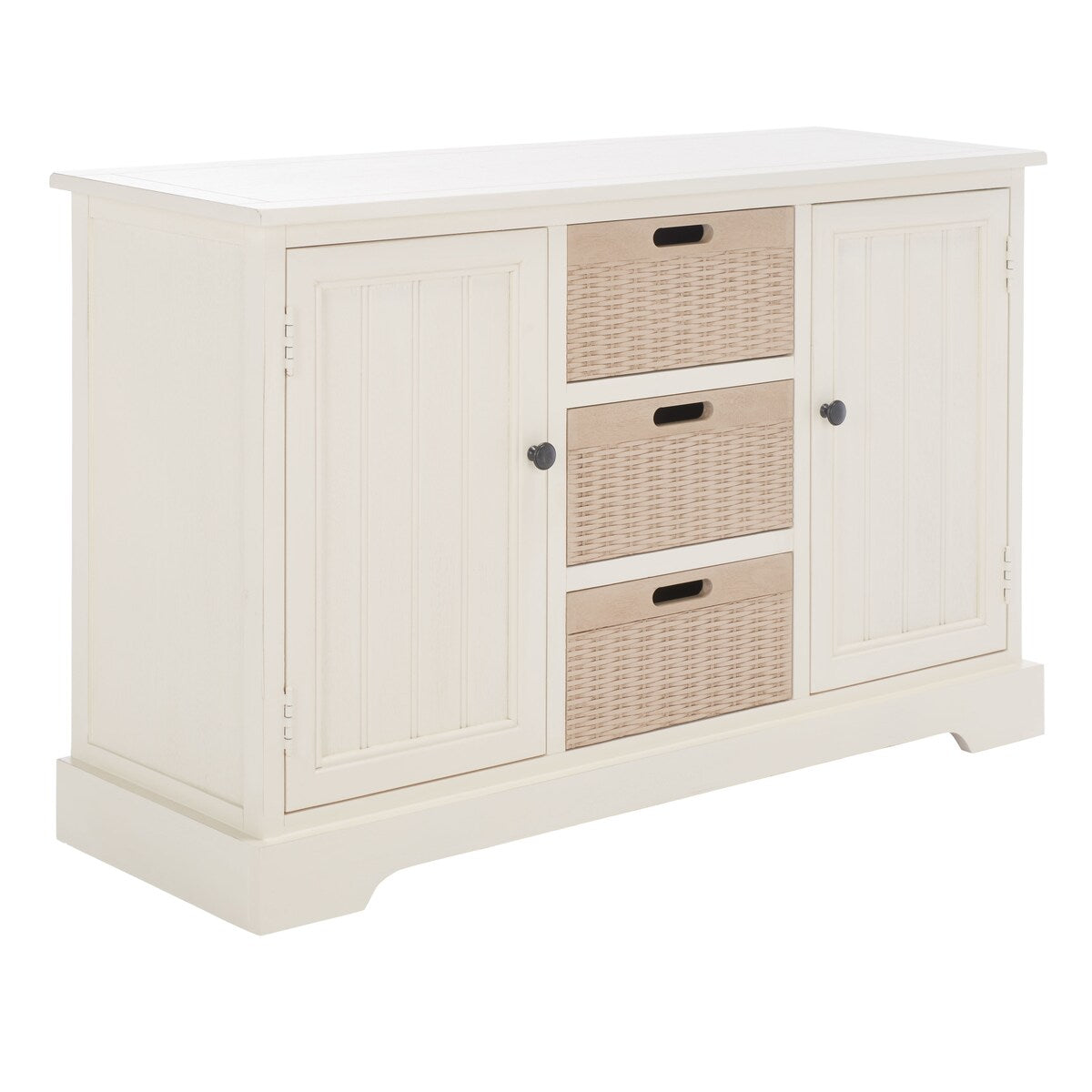 SAFAVIEH Cilla 2-Drawer And 3 Removable Baskets - 39.8" W x 12.5" L x 29.5" H - 41Wx13Dx26H