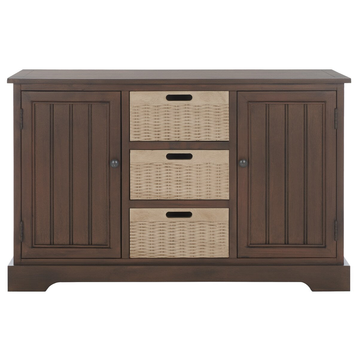 SAFAVIEH Cilla 2-Drawer And 3 Removable Baskets - 39.8" W x 12.5" L x 29.5" H - 41Wx13Dx26H