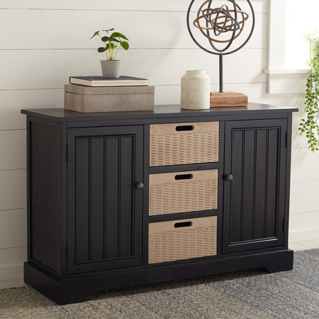 SAFAVIEH Cilla 2-Drawer And 3 Removable Baskets - 39.8" W x 12.5" L x 29.5" H - 41Wx13Dx26H