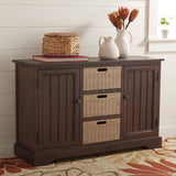 SAFAVIEH Cilla 2-Drawer And 3 Removable Baskets - 39.8" W x 12.5" L x 29.5" H - 41Wx13Dx26H