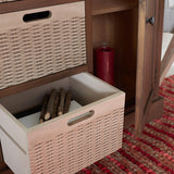 SAFAVIEH Cilla 2-Drawer And 3 Removable Baskets - 39.8" W x 12.5" L x 29.5" H - 41Wx13Dx26H