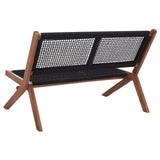 SAFAVIEH Cimen Outdoor Solid Wood Foldable Bench - 45Wx30Dx30H