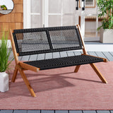 SAFAVIEH Cimen Outdoor Solid Wood Foldable Bench - 45Wx30Dx30H